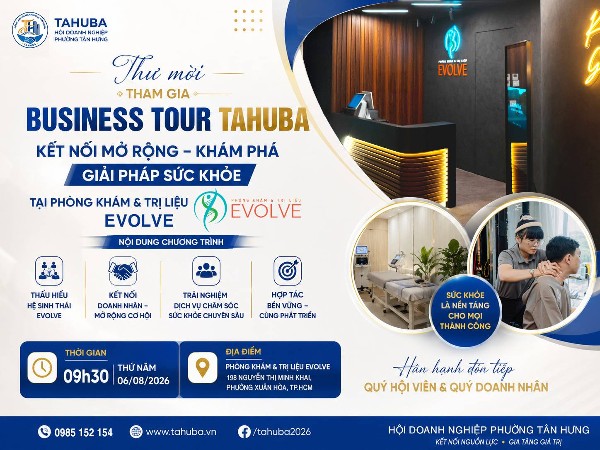 Mời Tham dự Business Tour, Phòng khám & Trị liệu Evolve