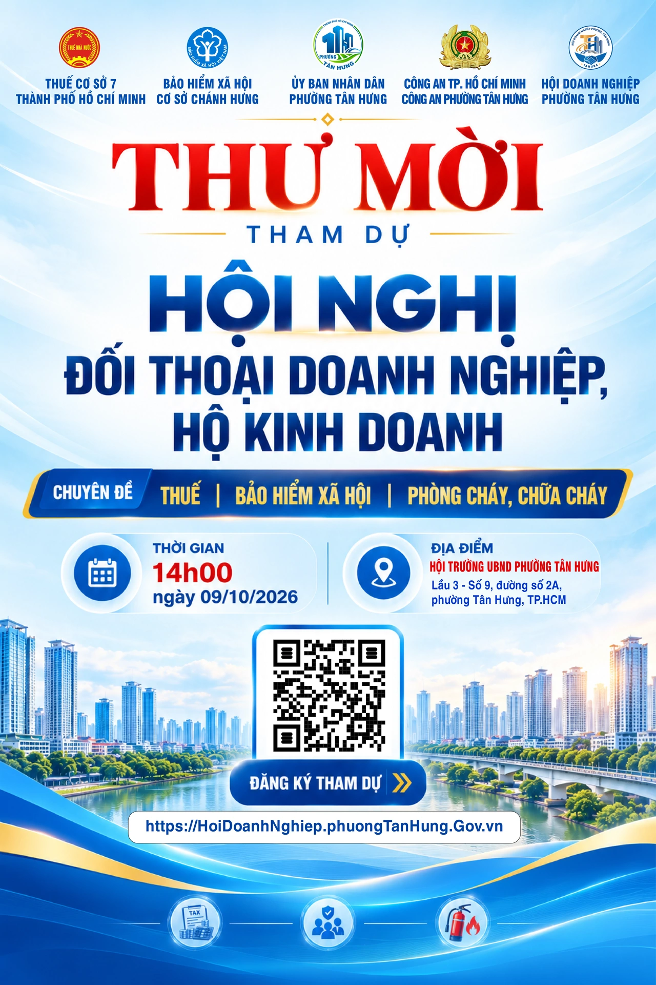 Thư mời tham dự Hội nghị Đối thoại Doanh nghiệp, Hộ kinh doanh