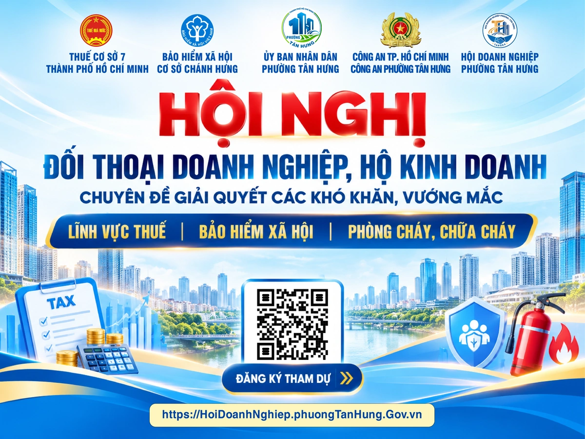 Thư mời tham dự Hội nghị Đối thoại Doanh nghiệp, Hộ kinh doanh về Thuế, Bảo hiểm xã hội và Phòng cháy, chữa cháy