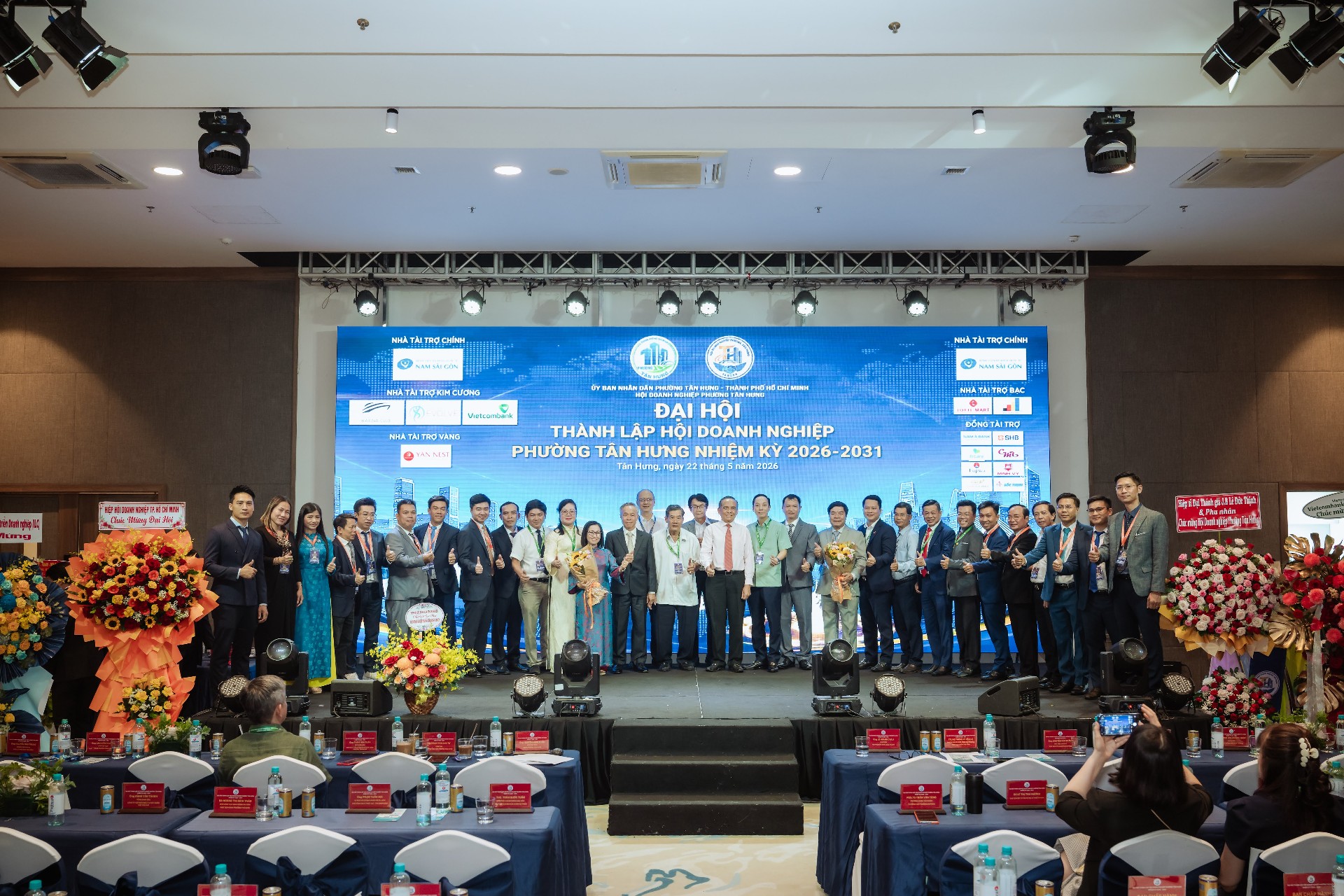 Ban Chấp h&agrave;nh Hội Doanh nghiệp phường T&acirc;n Hưng nhiệm kỳ 2026-2031.