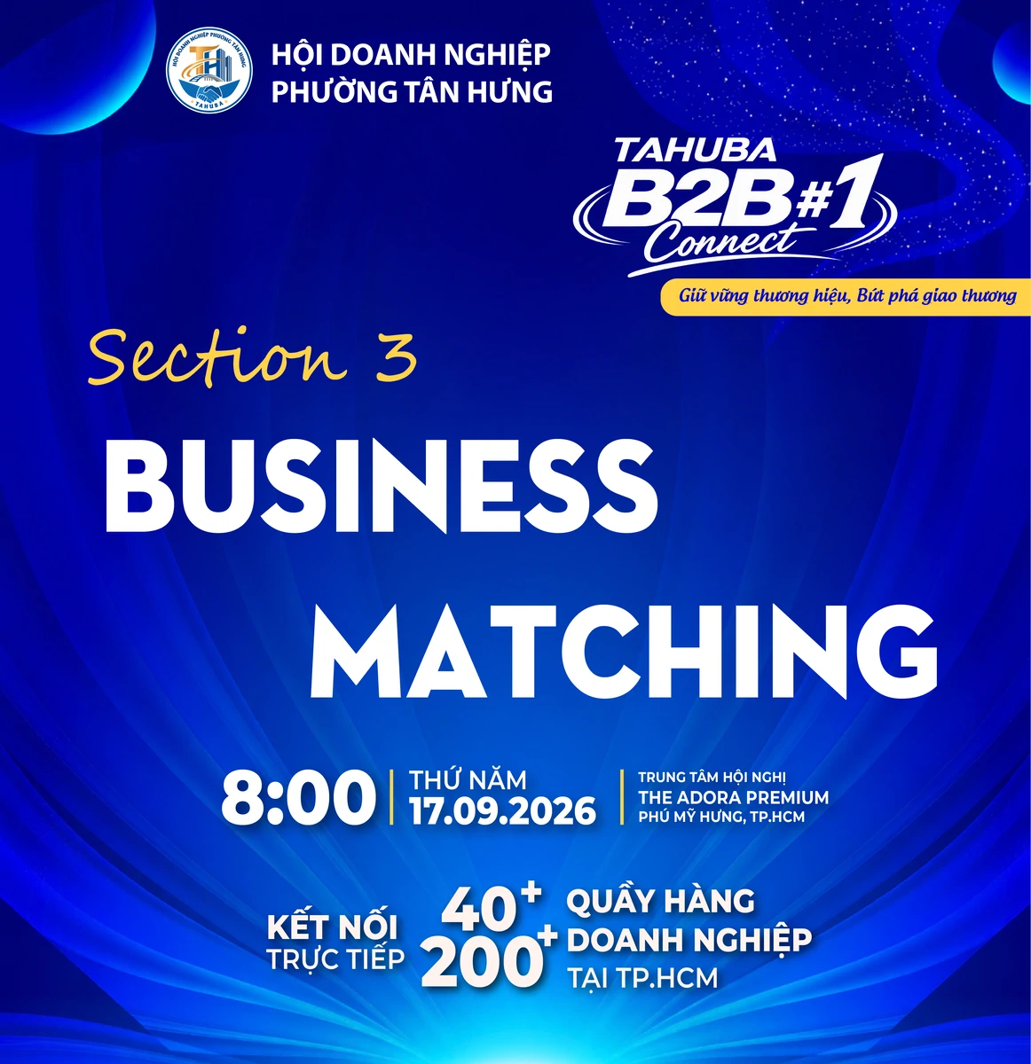 TAHUBA B2B Connect #01: Business Matching 2 vòng – Kết nối doanh nghiệp, mở rộng cơ hội kinh doanh