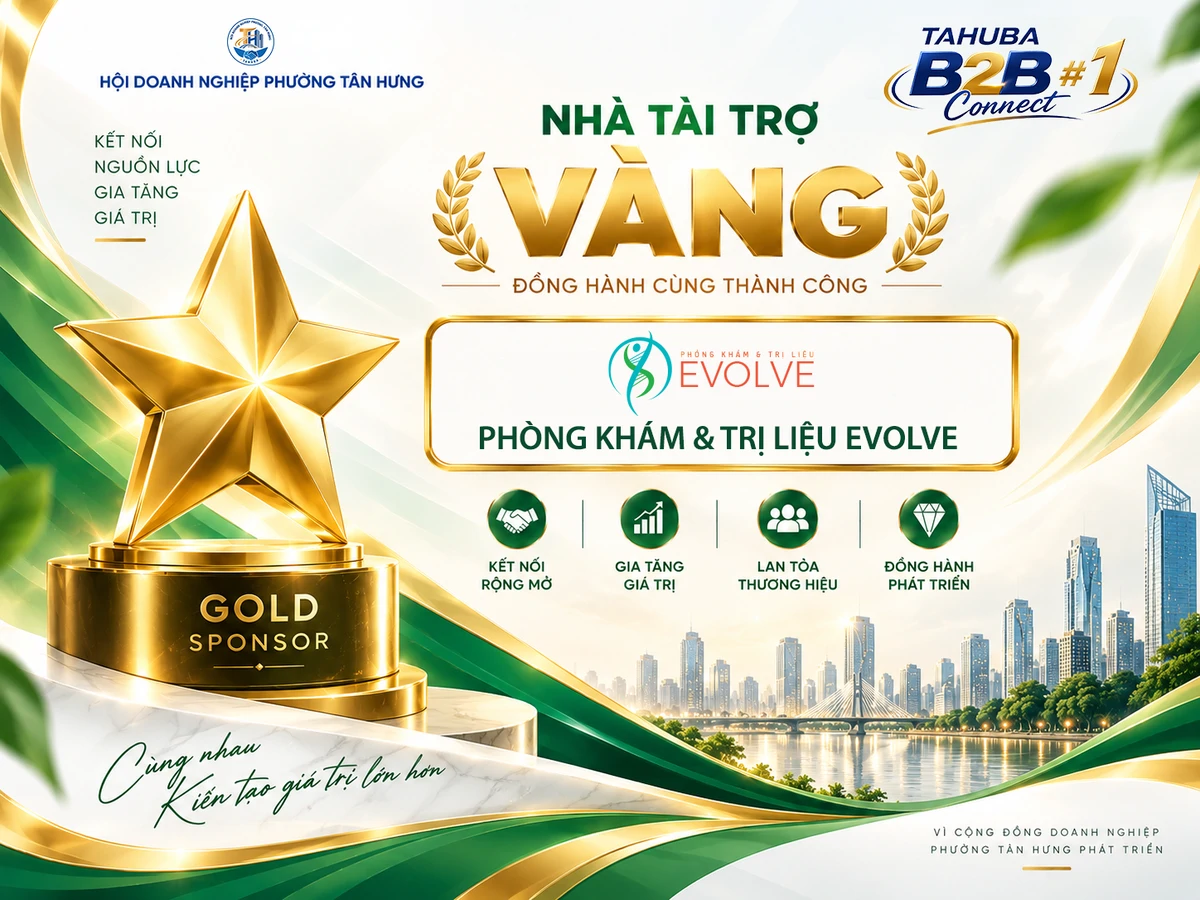 Phòng khám và Trị liệu EVOLVE – Nhà Tài Trợ Vàng của TAHUBA B2B Connect #01