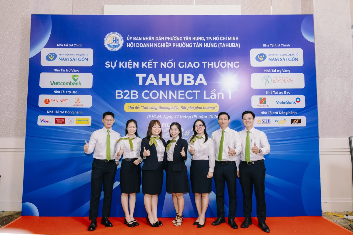 TAHUBA B2B CONNECT #01 trân trọng tri ân Nhà tài trợ Vàng – Vietcombank Chi nhánh Nam Sài Gòn