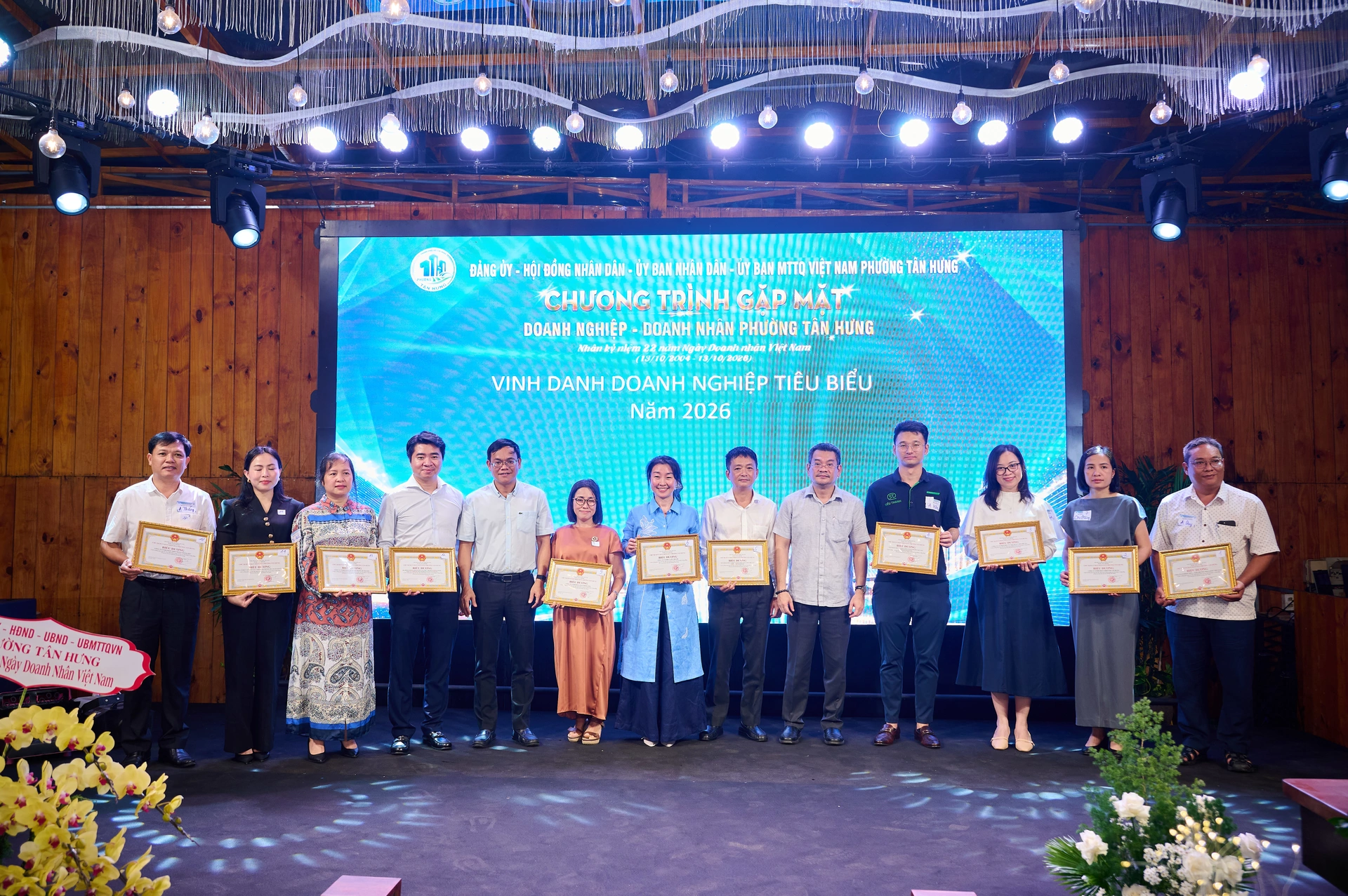 UBND phường T&acirc;n Hưng vinh danh Hội vi&ecirc;n TAHUBA, Doanh nghiệp ti&ecirc;u biểu năm 2026
