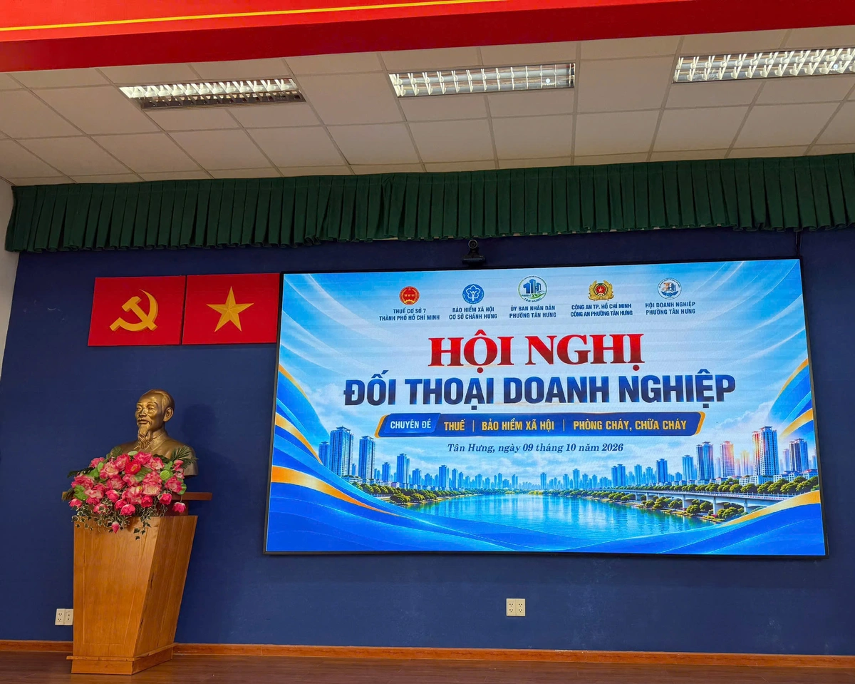 Phường Tân Hưng tổ chức thành công Hội nghị đối thoại doanh nghiệp về thuế, bảo hiểm xã hội và phòng cháy chữa cháy